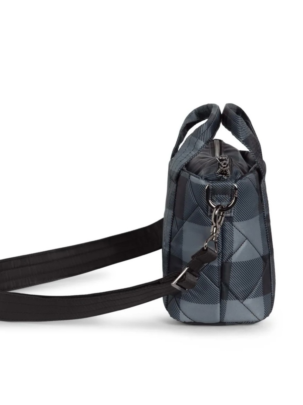 NWT- Lug Dory Mini crossbody Buffalo Check Grey - Picture 3 of 4